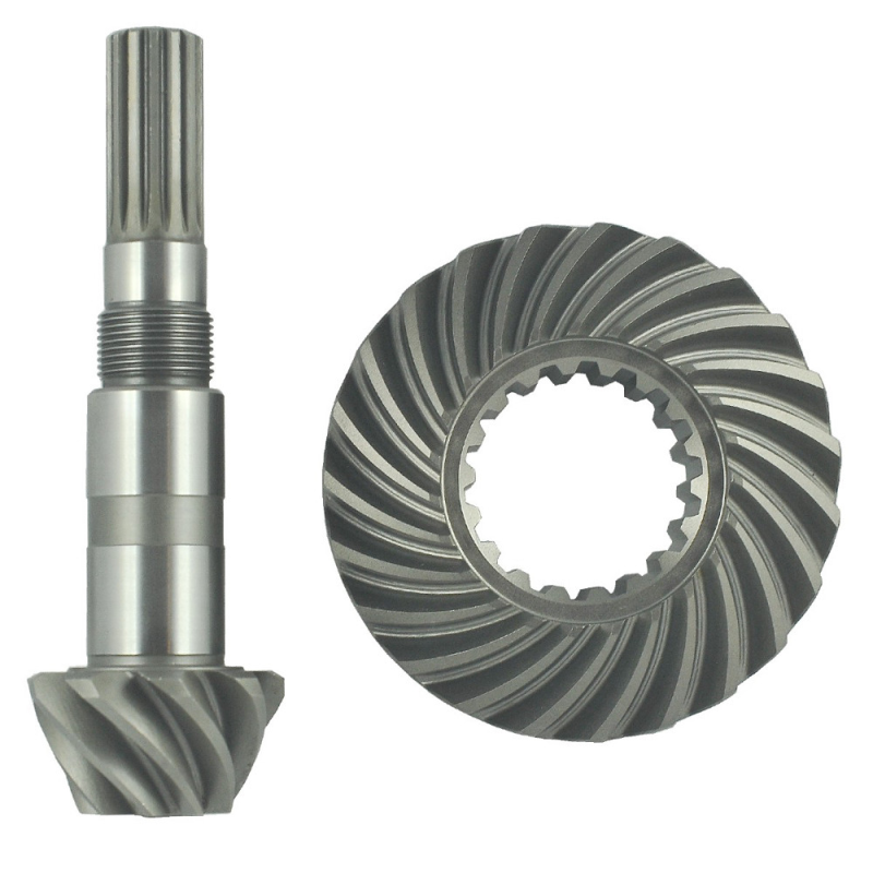 Коронна передача 18T / 23T / 108 мм + вал-шестерня 9T / 14T / Kubota L3130 / L3240 / L3430 / L3540