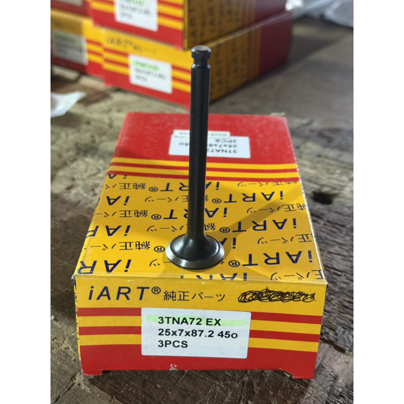 Клапан випускний Yanmar 3TNA72 EX - 25x7x87.2 - 45* Клапан випускний Yanmar 3TNA72 EX - 25x7x87.2 - 45*
