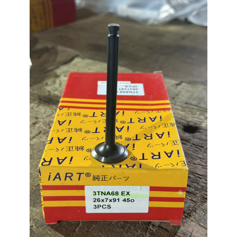 Клапан випускний Yanmar 3TNA68 EX - 26x7x91-45* Клапан випускний Yanmar 3TNA68 EX - 26x7x91-45*