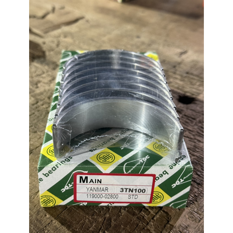 Вкладиші корінні Yanmar 3TN100 - STD - 119000-02800 Вкладиші корінні Yanmar 3TN100 - STD - 119000-02800