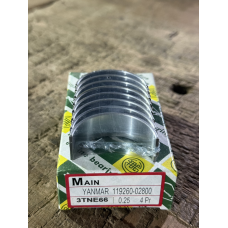 Вкладиші корінні Yanmar 3TNE66 - 0.25 - ремонтні