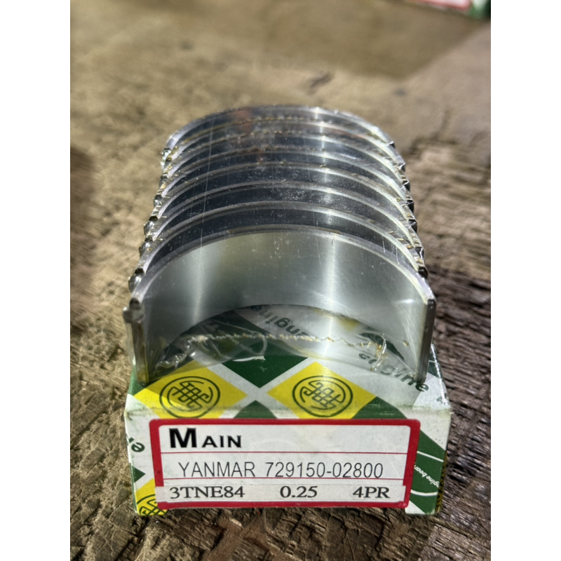 Вкладиші корінні Yanmar 3TNE84 - 3TNB84 - 0.25 - ремонтні Вкладиші корінні Yanmar 3TNE84 - 3TNB84 - 0.25 - ремонтні