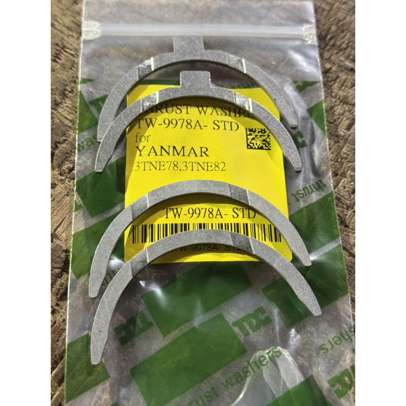 Полукольца колінвала Yanmar 3TNE82, 3TNE78