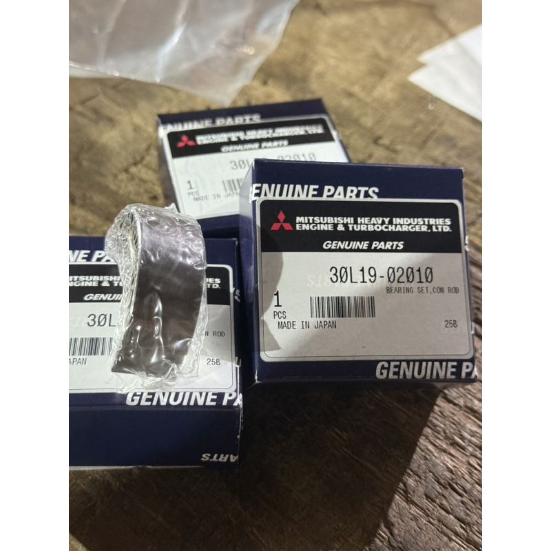 Вкладиші шатунні STD Mitsubishi L3E - оригінал - 30L19-02010 Вкладиші шатунні STD Mitsubishi L3E - оригінал - 30L19-02010