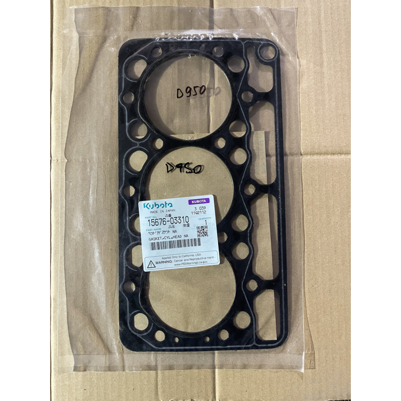 Прокладка ГБЦ Kubota D950 оригінал - 15676-03310