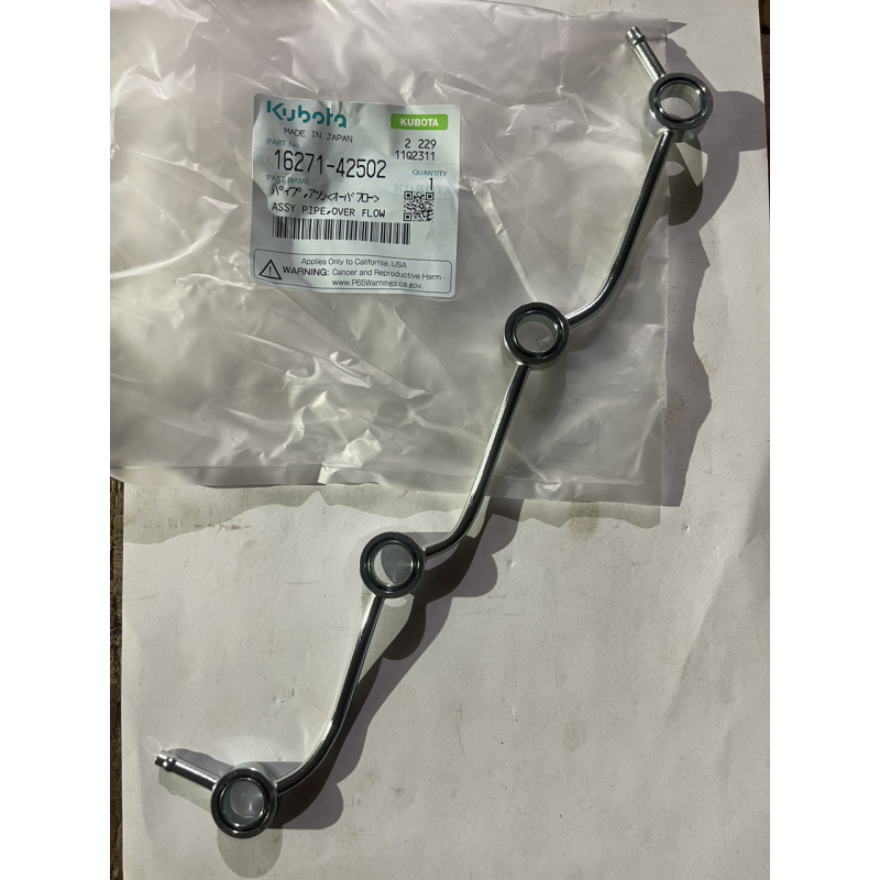 Трубка обратки форсунок Kubota V1305 - 16271-42502 Трубка обратки форсунок Kubota V1305 - 16271-42502