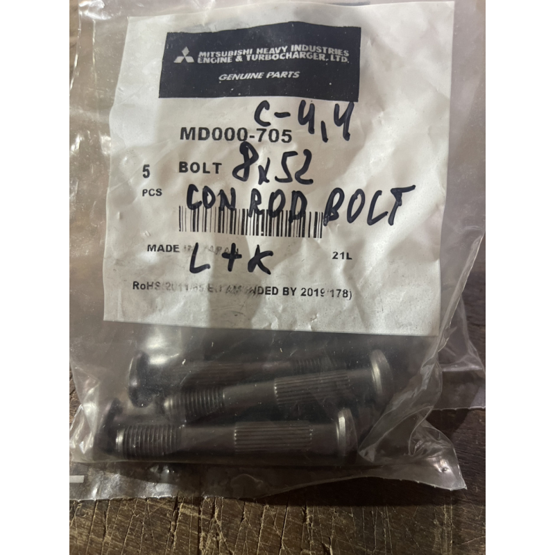 Болт шатуна Mitsubishi L + K - MD000-705 Болт шатуна Mitsubishi L + K - MD000-705